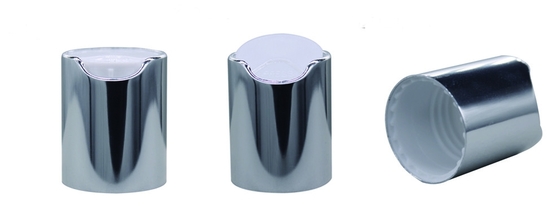 Parte superior de alumínio cosmética do disco do ouro, K901-5 Flip Top Bottle Lids Nonspill