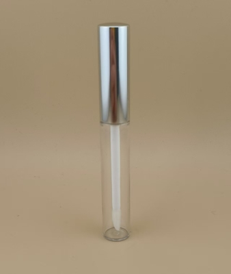 Embalagem de bálsamo labial de design delicado com tampa prateada para batons