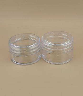 Pote de creme de plástico transparente pequeno certificado com tampa de rosca para necessidades de cuidados com a pele