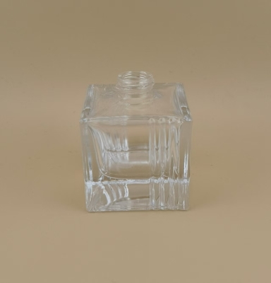 Garrafa de vidro transparente lisa e lisa para perfume de carro