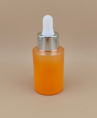 Frasco conta-gotas redondo fosco laranja de mudança gradual K-GBL30 para essência