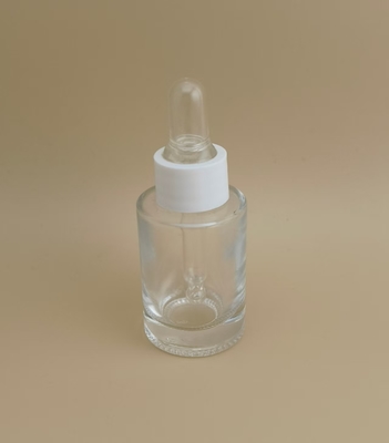 Mini Frasco Conta-Gotas Redondo Liso e Transparente para Essência