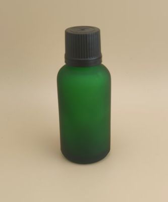 Delicado Design Matte Claros Verde Escuro Liso Garrafa de Vidro para Essence
