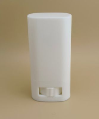 Embalagem de Bálsamo Labial Plástico Branco Plano Liso com Fechamento Possível CRC Adequada para Necessidades de Embalagem de Cosméticos para Batons