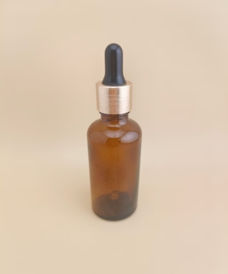 Delicado Design Meio Claros Marrom Liso Redondo Bottle Dropper para Cuidados da Pele