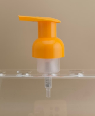 Design Delicado Bomba de Espuma de Plástico Laranja para Frascos de Shampoo