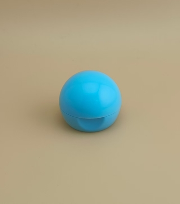 Capa esférica lisa de plástico azul-céu para garrafas cosméticas