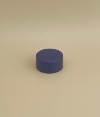 Capuz de plástico azul escuro para garrafas de cuidados com a pele