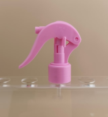 Mini Borrifador de Gatilho Plástico Rosa K602-2 para Frascos e Cabeleireiro