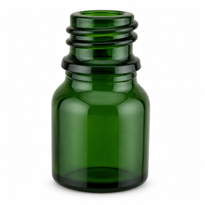 Garrafa de vidro de óleo essencial verde limpo 10 ml